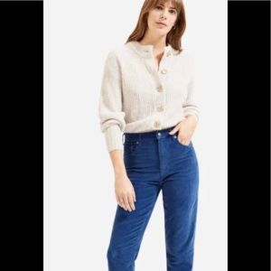 Everlane The Cheeky Straight Corduroy Pant in Atlantic Blue Size 0